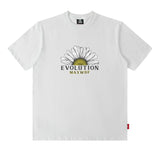 Men T Shirt Vintage Ethnic Print Short Sleeve T-shirt