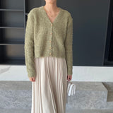 Women Cardigan Sweater Autumn Sweater Cardigan Loose Wool Sweater 3tn786