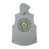 Men Vest Summer Hip Hop Vest Retro Sleeveless T-shirt