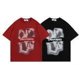 Men T Shirt Graffiti Printing Couple Short Sleeve T-shirt