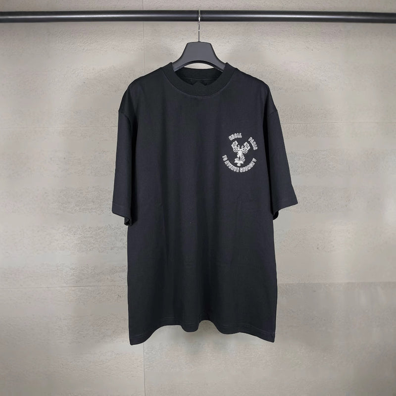 Men T-shirts Paris LOGO Printed Short Sleeve T-Shirt Loose Casual