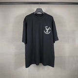 Men T-shirts Paris LOGO Printed Short Sleeve T-Shirt Loose Casual