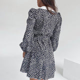 Women Dress Puff Sleeve Floral Dress