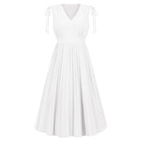 Women Date Dress Summer Pleated Skirt Dress plus Size