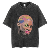 Dennis Basketball Graphic T Shirt Men's Vintage