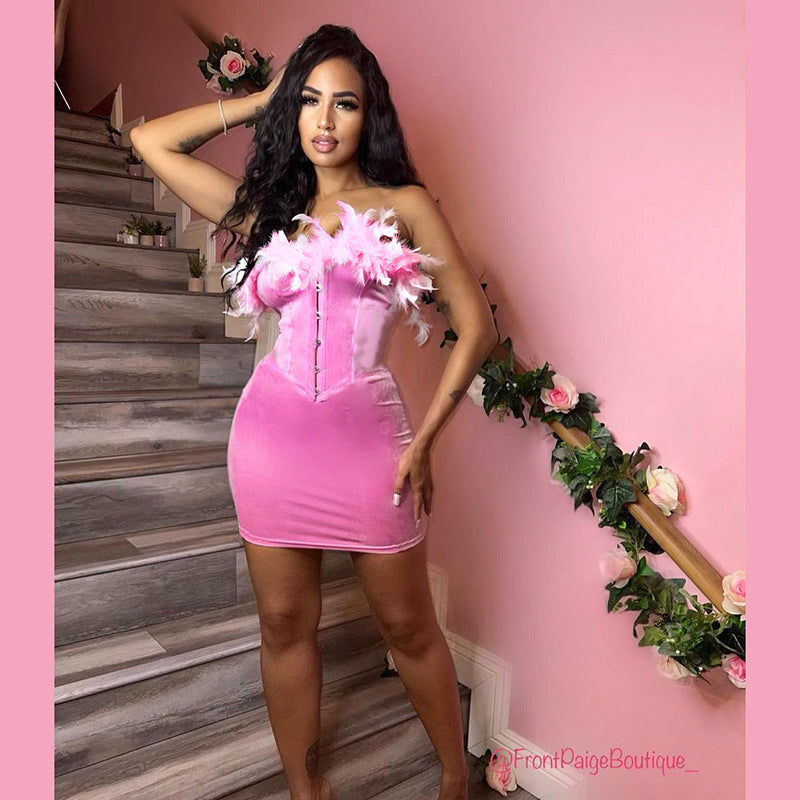 Women Dresses Sexy Sheath Dress Short Evening Dress