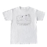 Women Funny Cat Lover T Shirt Cute Cartoon Cat Graphic Tees