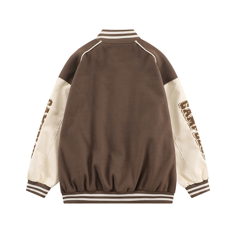 Men Jacket Coat Autumn and Winter Baseball Uniform Men's Jacket Ins Letter Embroidered Jacket