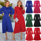 Women Date Dress Fall/Winter Dress Leisure Long Sleeve Dress