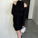 Women Knitted Two-Piece Set Autumn and Winter Turtleneck Sweater 5t5156