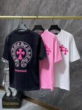 CHH Chrome Hearts T Shirts Embroidered Colored Classic Cross Horseshoe