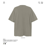 American vintage street T-shirt pure cotton retro men's and women's summer loose half sleeves