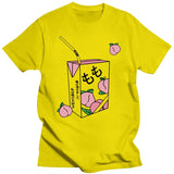 New Kawaii Peach Juice Japanese Casual Harajuku Shirt Pink