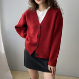 Women Cardigan Sweater Autumn and Winter Knitting Cardigan Casual Sweater Coat 8t3092