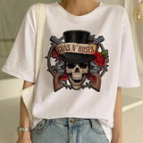 2024 Pistola N Roses Street Rock Print Hip Hop Tees Punk