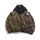 Unisex Shirts Autumn Pocket Jacket
