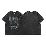 Men T Shirt Doberman Pinscher Washed and Worn Short Sleeve T-shirt