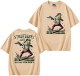 Strawberry Jams But My Guns Don't T-Shirt Strawberry