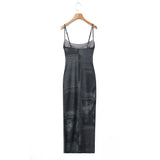 Women Dresses Summer Sling Dress Backless Slim Fit Sexy Dress (Xds0414)