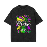 Carnival, washed old retro short-sleeved T-shirt top