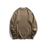 Unisex Winter Cotton Coat Knitwear Vintage Mock Neck Sweater