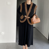 Women Cardigan Sweater Retro Baggy Coat 2t3216