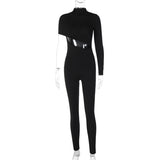Women Jumpsuit Autumn Sexy One Shoulder Long Sleeve Jumpsuit