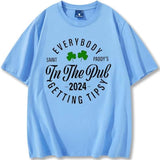Everybody in The Pub Getting Tipsy T-Shirt Funny St Patrick