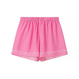 Women Tops Short Summer Shirt Casual Suit