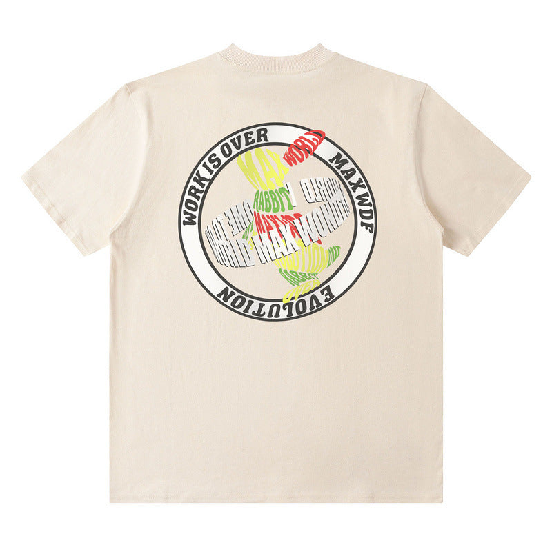 Men T Shirt Spring/Summer Loose Half Sleeve Tee