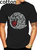 2024Funny Boo Portrait Graphic  Cotton T-Shirt Summer