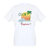 Retro Oversized Tropical Beach T-Shirts Summer Short Sleeve