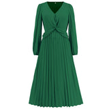 Women Date Dress Sexy V-neck Dress Long Skirt