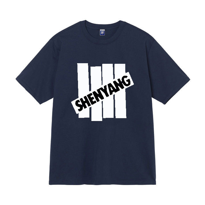 UNDEFEATED T Shirts Crew Neck Men's and Women's Loose