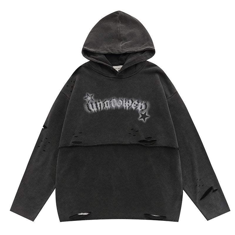 Men Hoodie Hip Hop Retro Hooded Sweater for Men and Women
