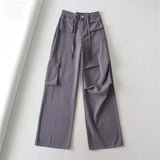 Women Sweatpants Vintage Harem Pants Casual Jeans Loose Straight Wide Leg Pants