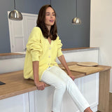 Ladies Leisure Knitwear Loose Knitted Sweater Women Casual Solid Color Autumn and Winter Cardigan