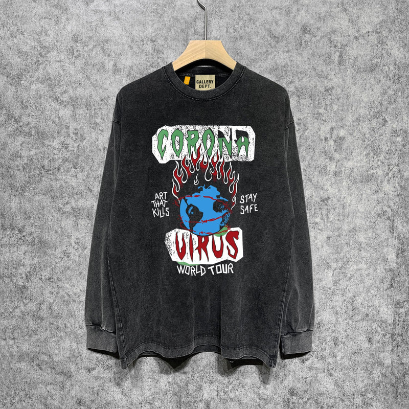 Gallery Dept Long Sleeve Shirt Vintage T Shirt Washed and Worn Vintage Long Sleeve T-shirt