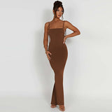 Women Dresses Summer Sexy Backless Spaghetti Straps Dress
