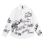 Unisex Jacket Autumn Graffiti Loose Shirt
