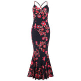 Women Date Dress Summer Sexy Slim Strap Fishtail Skirt