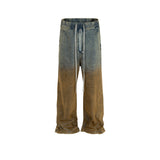 MIJKO Men's Vintage Pants MIJKO Men's Women's Design Pants Waist Casual Jeans