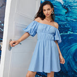 Women Dress Blue Dress Casual Dress
