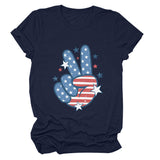 Personalized printed casual loose short-sleeved summer crew neck T-shirt