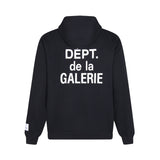 Gallery Dept Hoodie Alphabet Slogan Cardigan Hooded Sweater