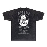 Amiri T-Shirt Distressed Retro Short Sleeve T-shirt