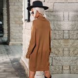 Women Knitted Sweater Fall/Winter Sweater Dress