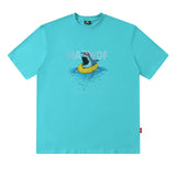 Men T Shirt Vintage Fun Printing Short Sleeve T-shirt Loose Couple Half Sleeve