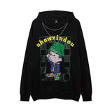 Men Hoodie Graffiti Necklace Hooded Sweater Men's and Women's Hip Hop Hooded Top