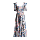 Women Dresses Spring Backless Long Dress Women's Clothing (Qymy0409)